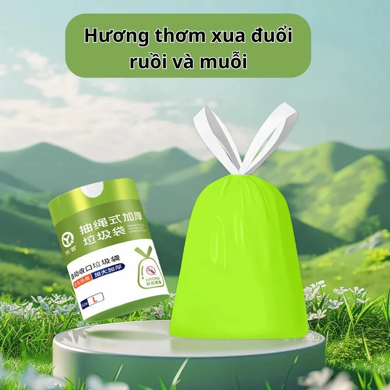 Túi Đựng Rác Siêu Dai Hương Ngải Cứu Xua Đuổi Ruồi Muỗi Và Côn Trùng Tiện Lợi