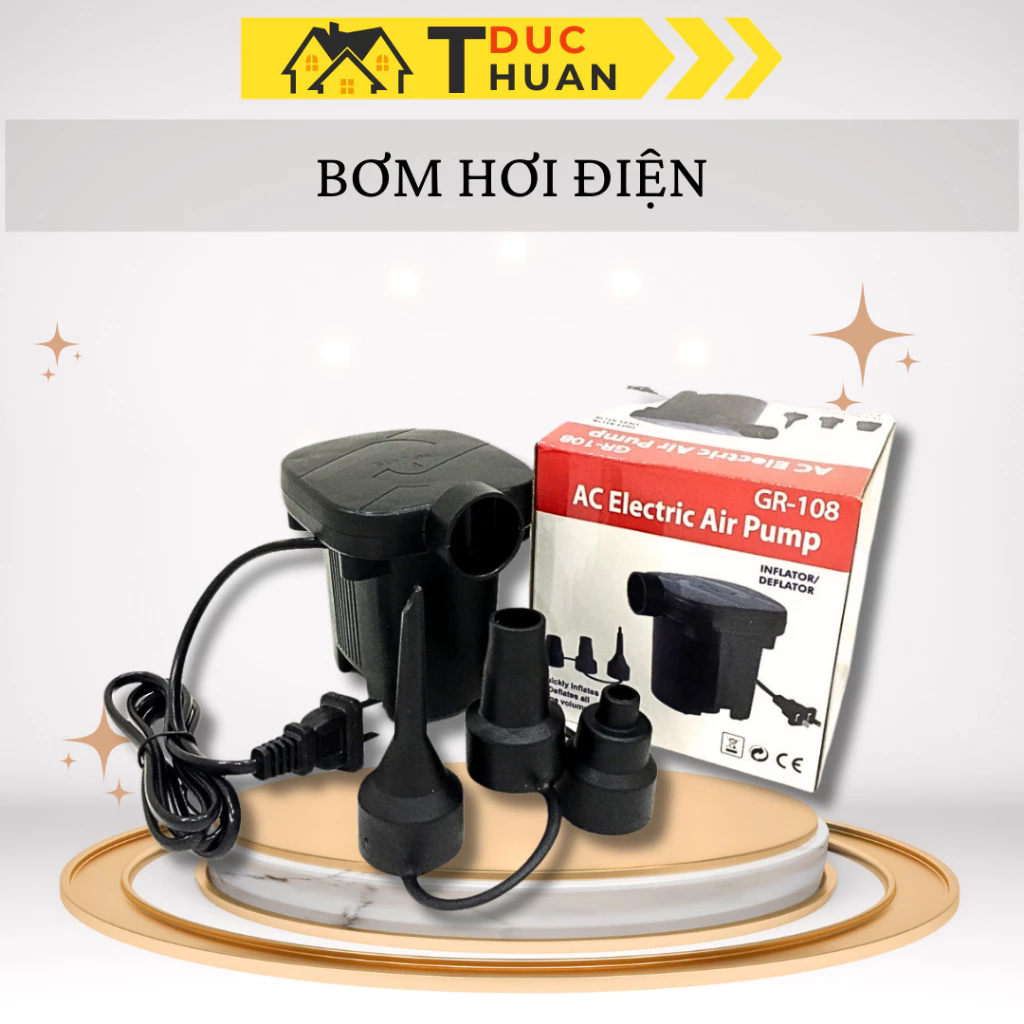 Bơm Hơi Điện  Đức Thuận HOME - Lẻ như Sỉ Bơm Điện Chuyên Dụng, Bơm Hơi Bể Phao Bơi, Ghế Đệm Hơi