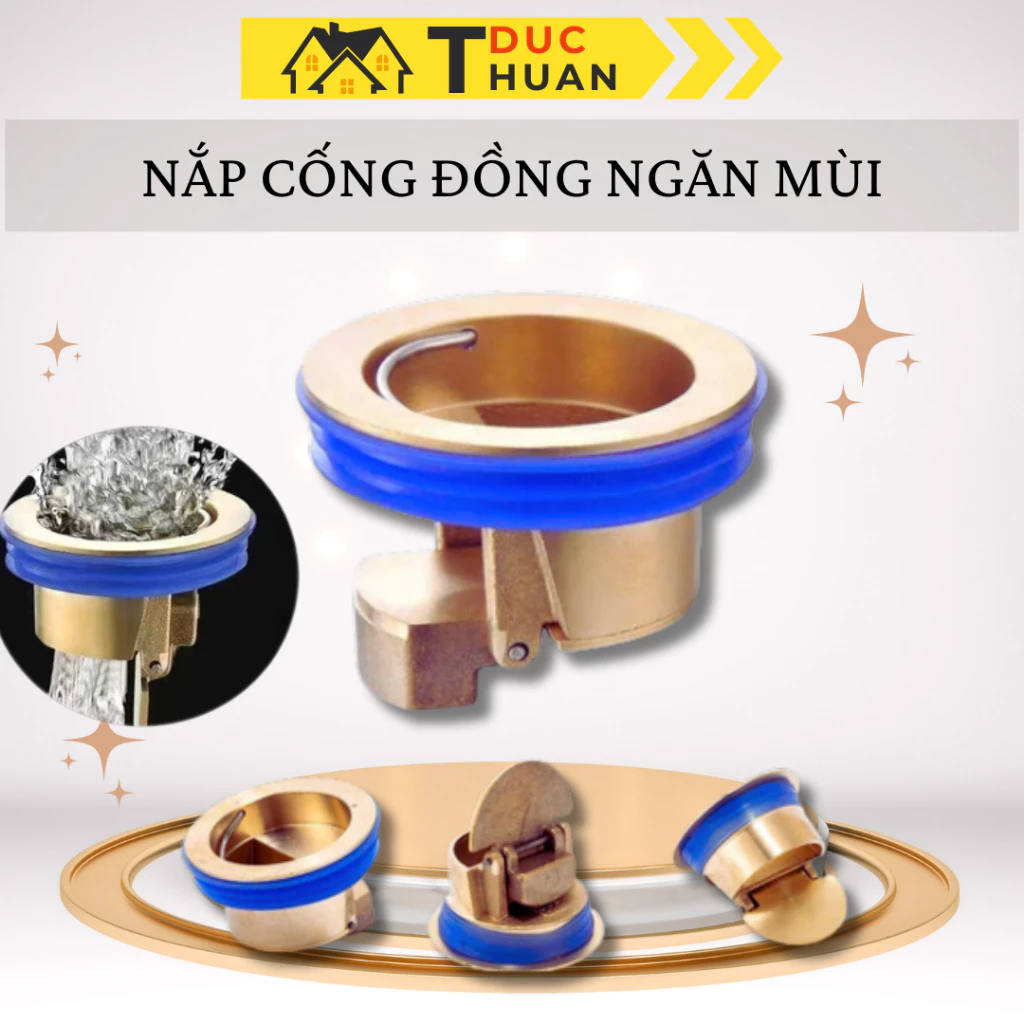Nắp đồng đậy cống, lõi thoát sàn, phễu chống bốc mùi, chống côn trùng - ĐT HOME