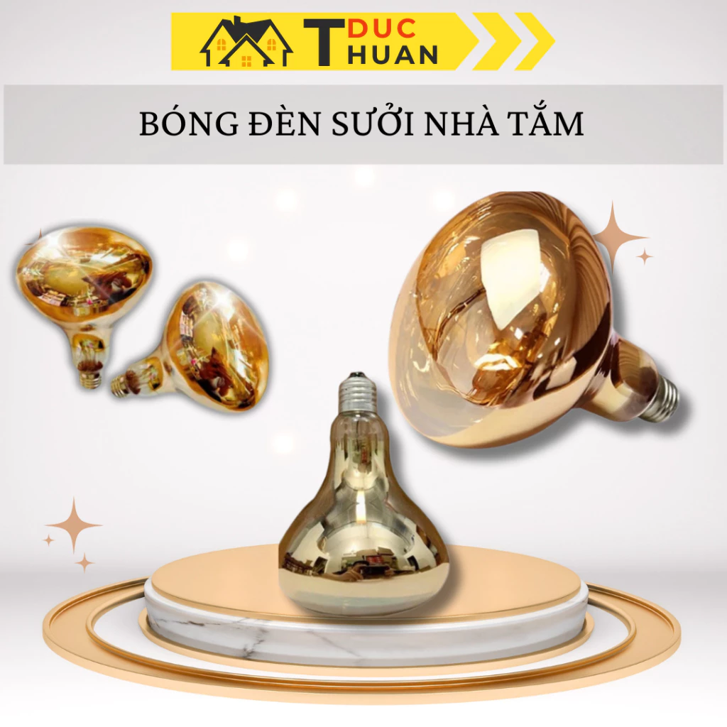 Bóng Đèn Sưởi Nhà Tắm 275W, Chống Chói Mắt, An Toàn Cho Bé - ĐT HOME