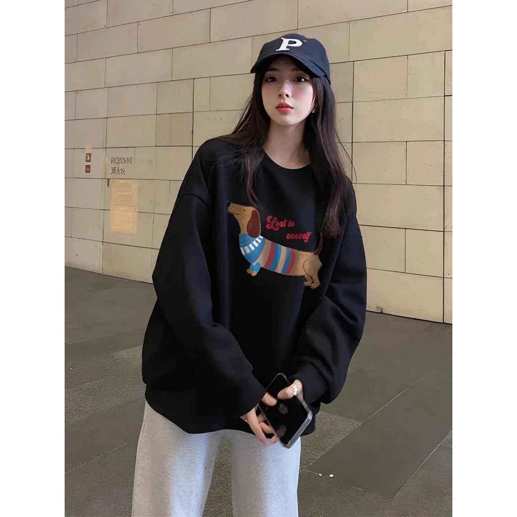 Áo Sweater Nỉ Lót Nhung Nam Nữ - MayLinhShop - Mềm Mịn Dày Dặn From Boxy.