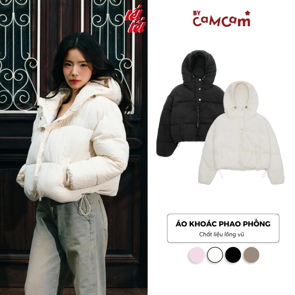 Áo Khoác Phao  Phồng Siêu Nhẹ Siêu Ấm Mùa Đông AKHD016