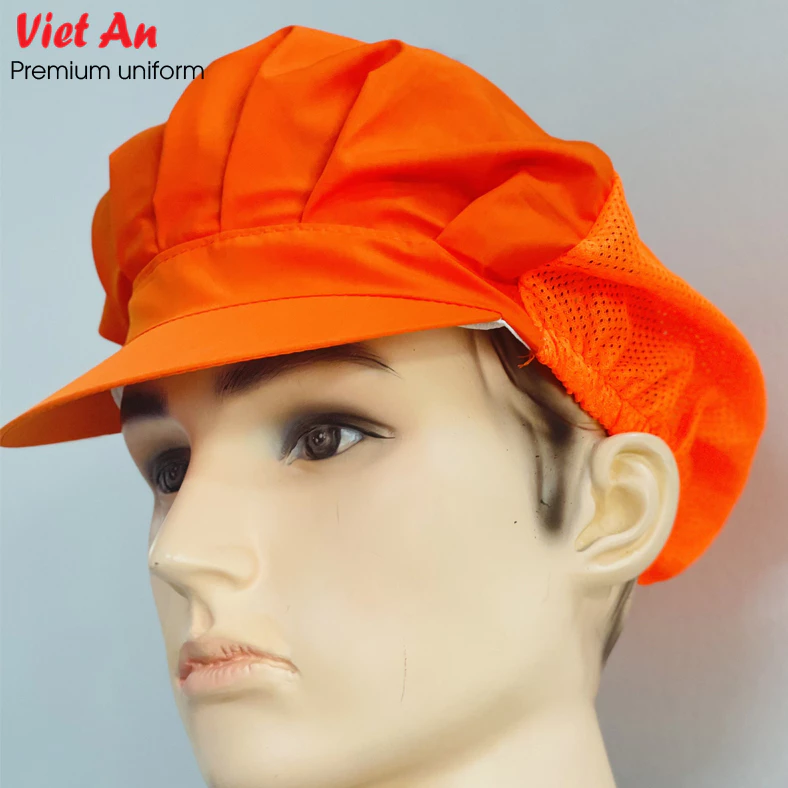 Nón thủy sản phối lưới, nón trùm tóc dùng trong phòng sạch, mũ bảo hộ công nhân thực phẩm
