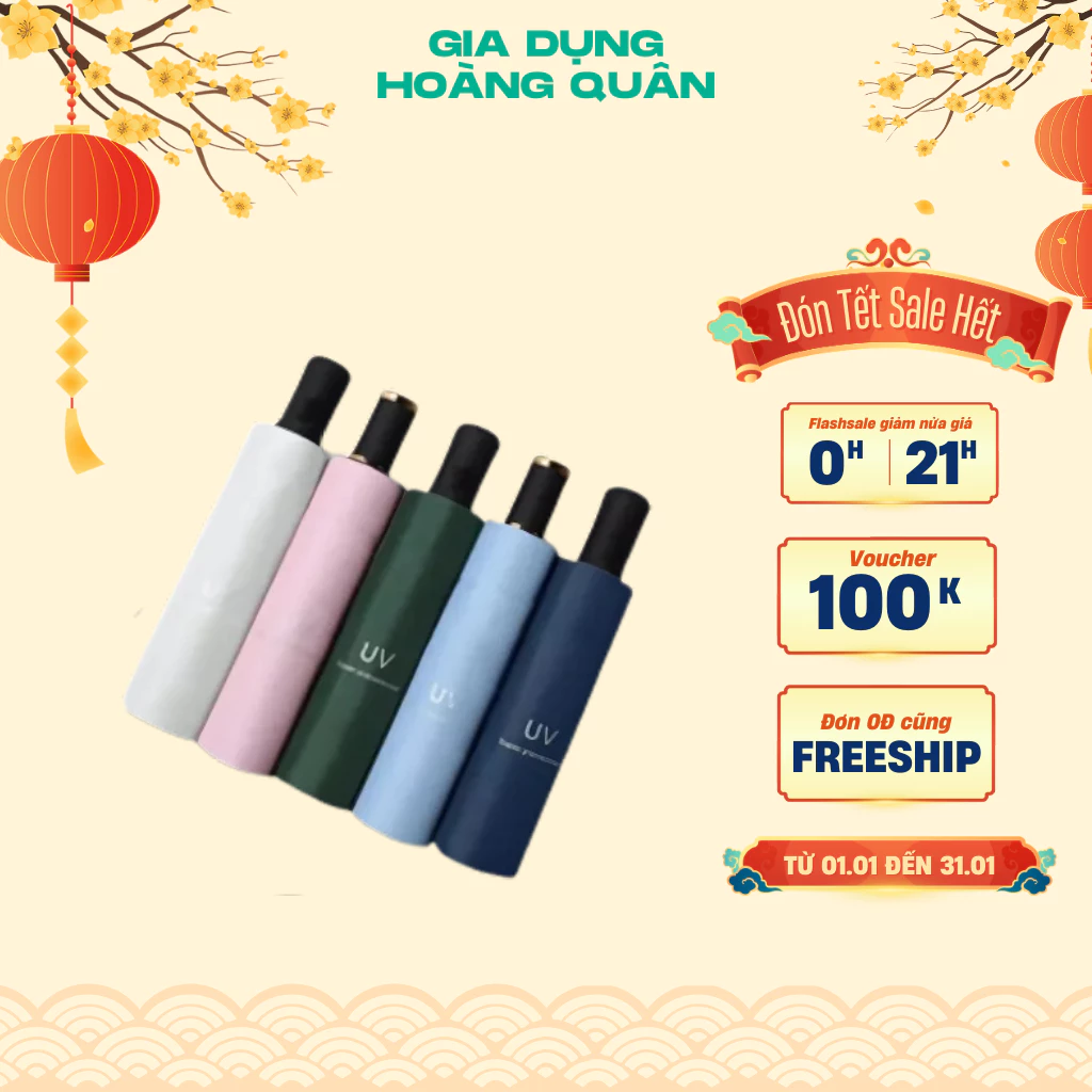 Ô Che Nắng DIDOOGLT Chống Tia UV, Dù Che Mưa Che Nắng Cầm Tay Gấp Gọn, Kiểu Dáng, Màu Sắc Bắt Mắt ( Giá Rẻ )
