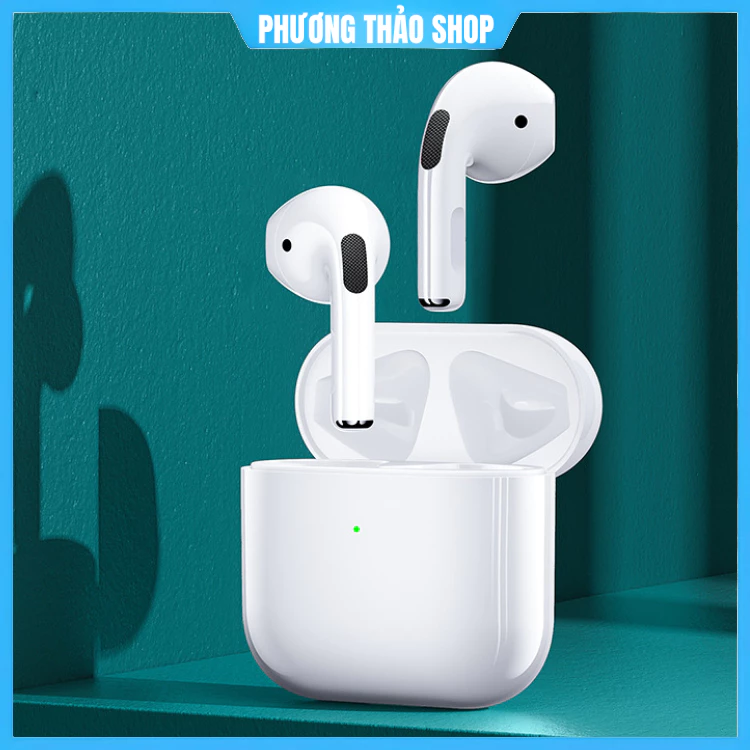 Tai Nghe Bluetooth Pro4 Bản Cao Cấp Thiết Kế Nhỏ Gọn Hỗ Trợ Mọi Dòng Máy HOT