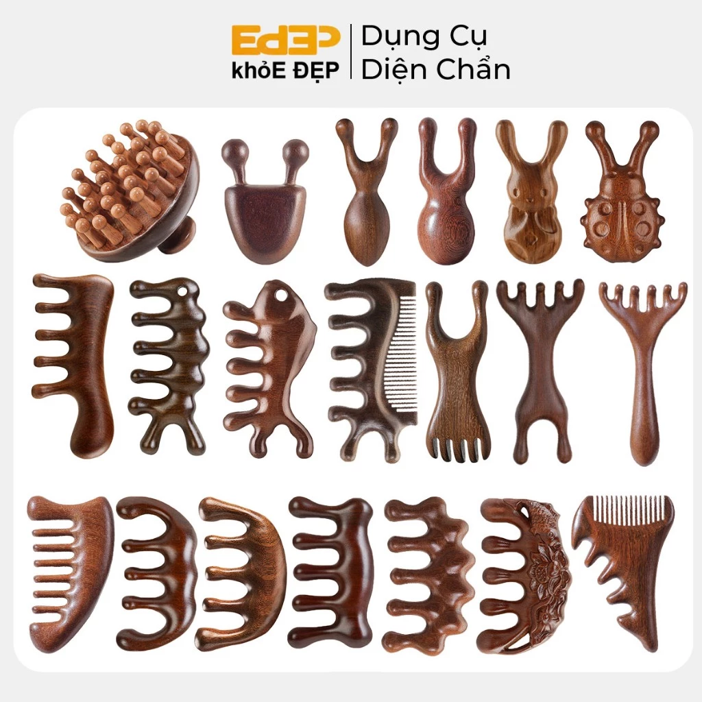 Dụng Cụ Massage Toàn Thân Bằng Gỗ Cải Thiện Sức Khỏe Giảm Căng Thẳng Mệt Mỏi Đau Nhức Hiệu Quả ( Spa Tại Nhà )