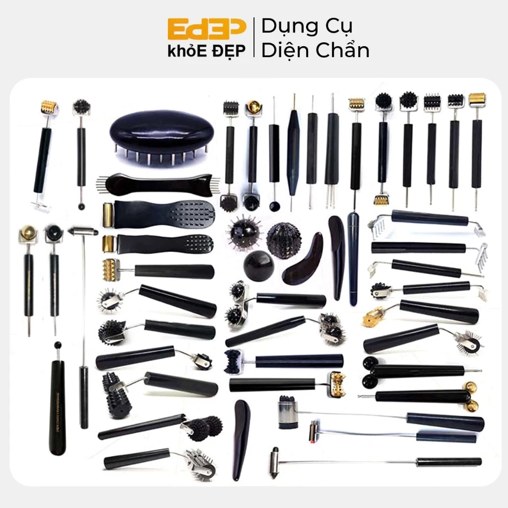 TỔNG HỢP BỘ DỤNG CỤ DIỆN CHẨN HÀNG CÔNG TY - GIÁ SỈ (sao chổi, dò đồng, búa hoa mai, lăn cầu đôi lớn, con bọ