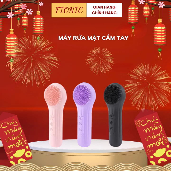 Máy Rửa Mặt Cầm Tay FIONIC WF01 Lông Mềm, Sạch Lớp Trang Điểm