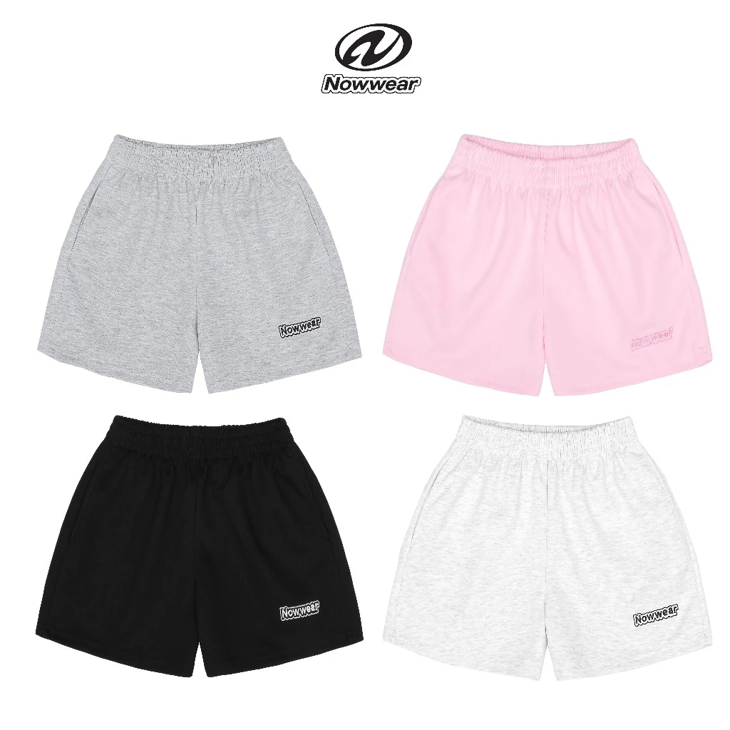 (SẢN PHẨM HÈ ) Quần Đùi Nữ Nỉ 2 Da Now.wear Định Lượng 350GSM Ống Rộng Thoải Mái PCF