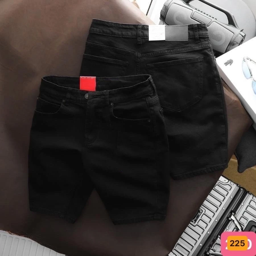 Quần short jean nam co giãn, quần bò lửng nam mẫu mới nhiều màu Bi shop ms235