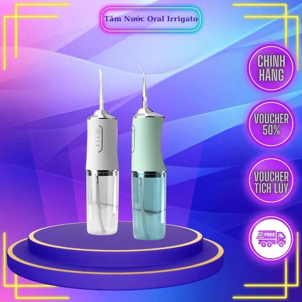 Máy Tăm Nước Cầm Tay Oral Irrigator - Tăm Nước Vệ Sinh Răng Miệng Hàng Chính Hãng Loại 1