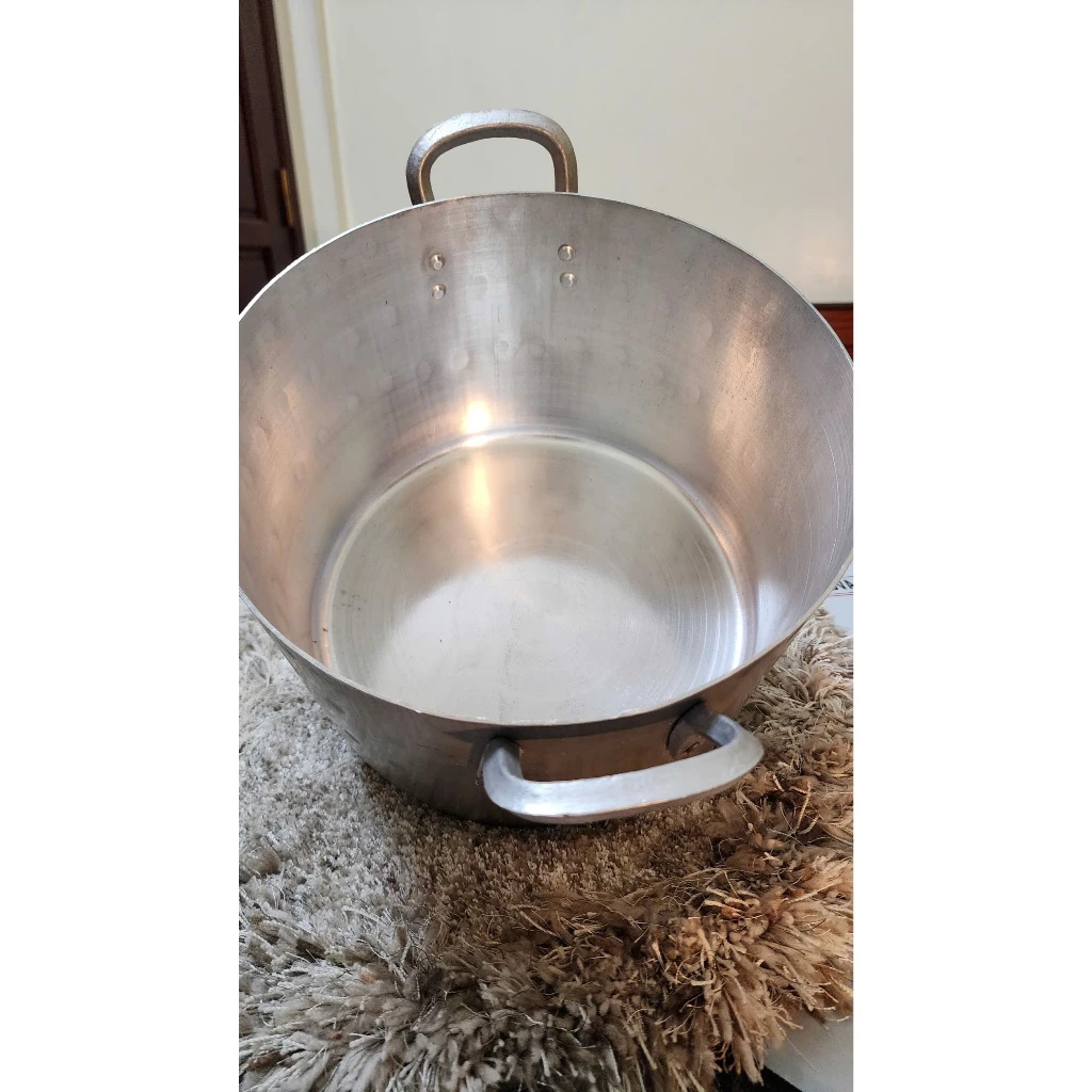 Nồi Nhôm Gò Quân Dụng 12L Đến 60L Siêu Dày Nấu Bếp Công Nghiệp || Luộc Gà, Nấu Bánh Chưng, Nước Lèo