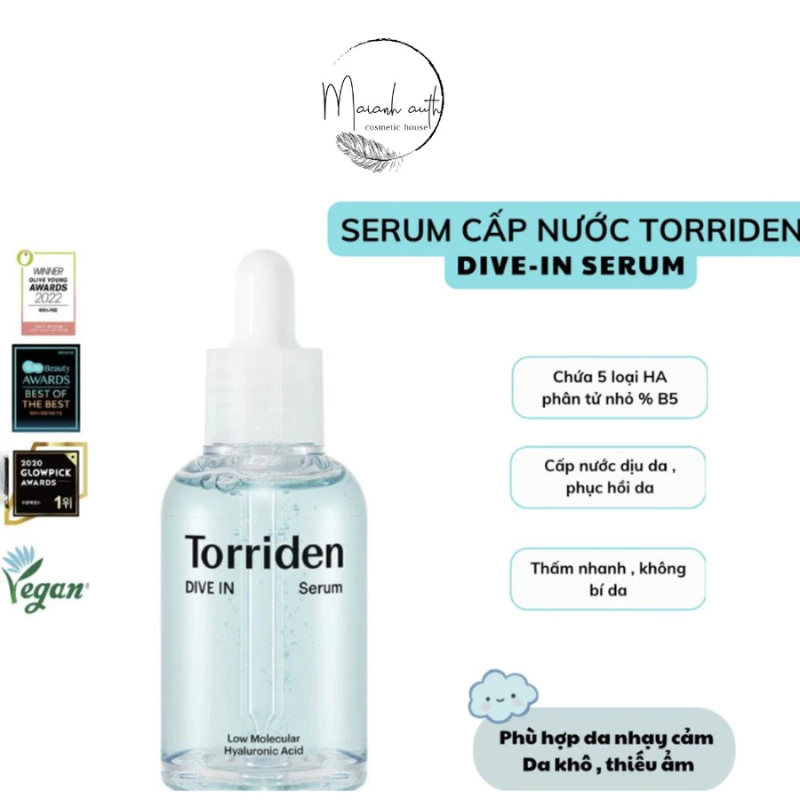 Serum Torriden B5 tinh chất Torriden HA siêu cấp nước, mỏng nhẹ 50ml