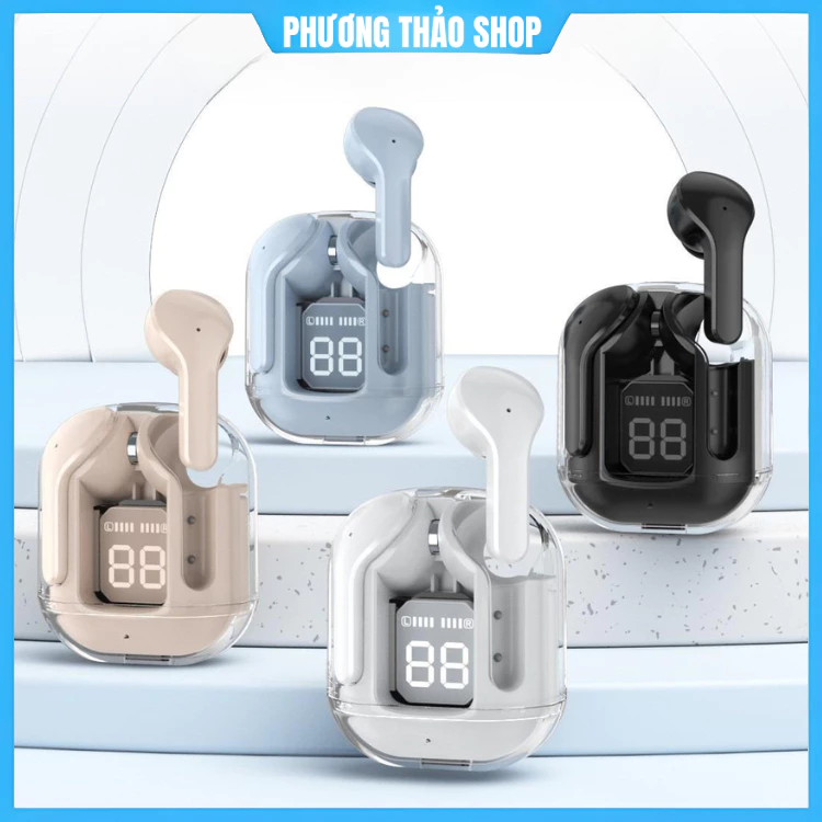Tai Nghe Bluetooth Không Dây KY8 MINI PRO/ S8 / 31 / H4 v5.3 Chạm Cảm Ứng Vỏ Trong Suốt Âm Thanh Hifi Có Mic Đàm Thoại