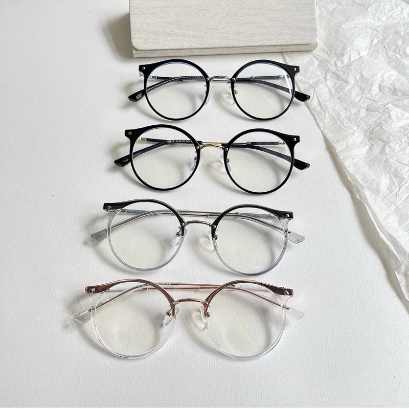 Kính giả cận, Gọng kính cận tròn nhựa phối kim loại 30234 Jolie eyewear