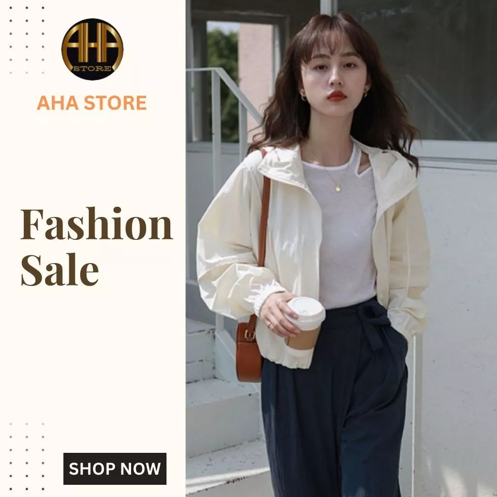 Áo chống nắng cho nữ mùa hè ,mỏng, sành điệu AHA STORE , đa năng, ngắn, áo khoác thoáng khí (AH66)