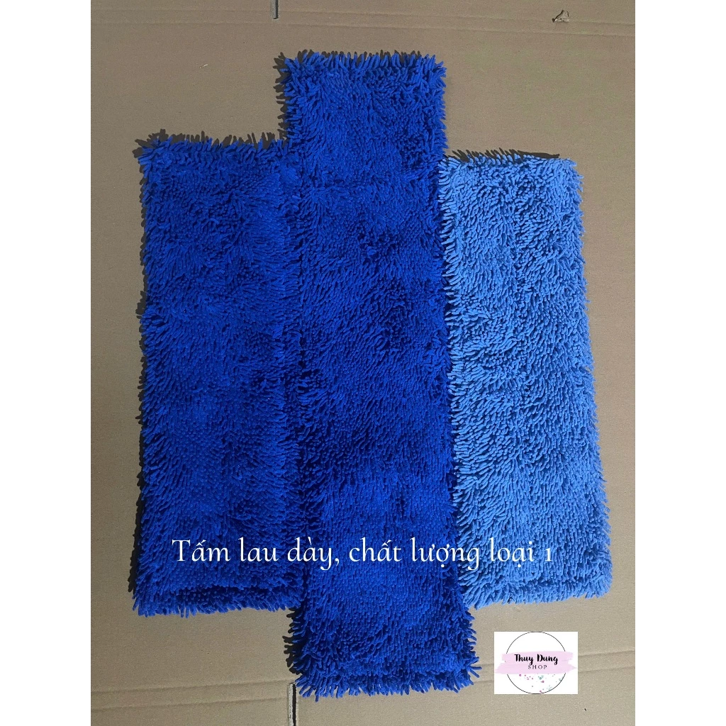 Bông lau nhà công nghiệp sợi san hô thay thế loại 45cm-60cm. Miếng lau sàn nhà Microfiber thấm hút sạch bụi bẩn loại dày