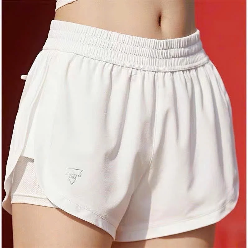 Quần Short Thể _ Thao-Gym _ YoGa hai lớp cạp cao tôn dáng (đã có túi)