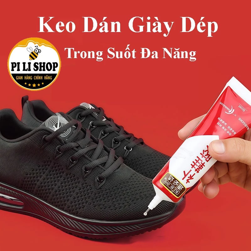 Keo Dán Sửa Giày Dép 60ml Chuyên Dụng Không Độc Hại, Keo Trong Suốt Dán Giày Không Gây Mất Thẩm Mỹ