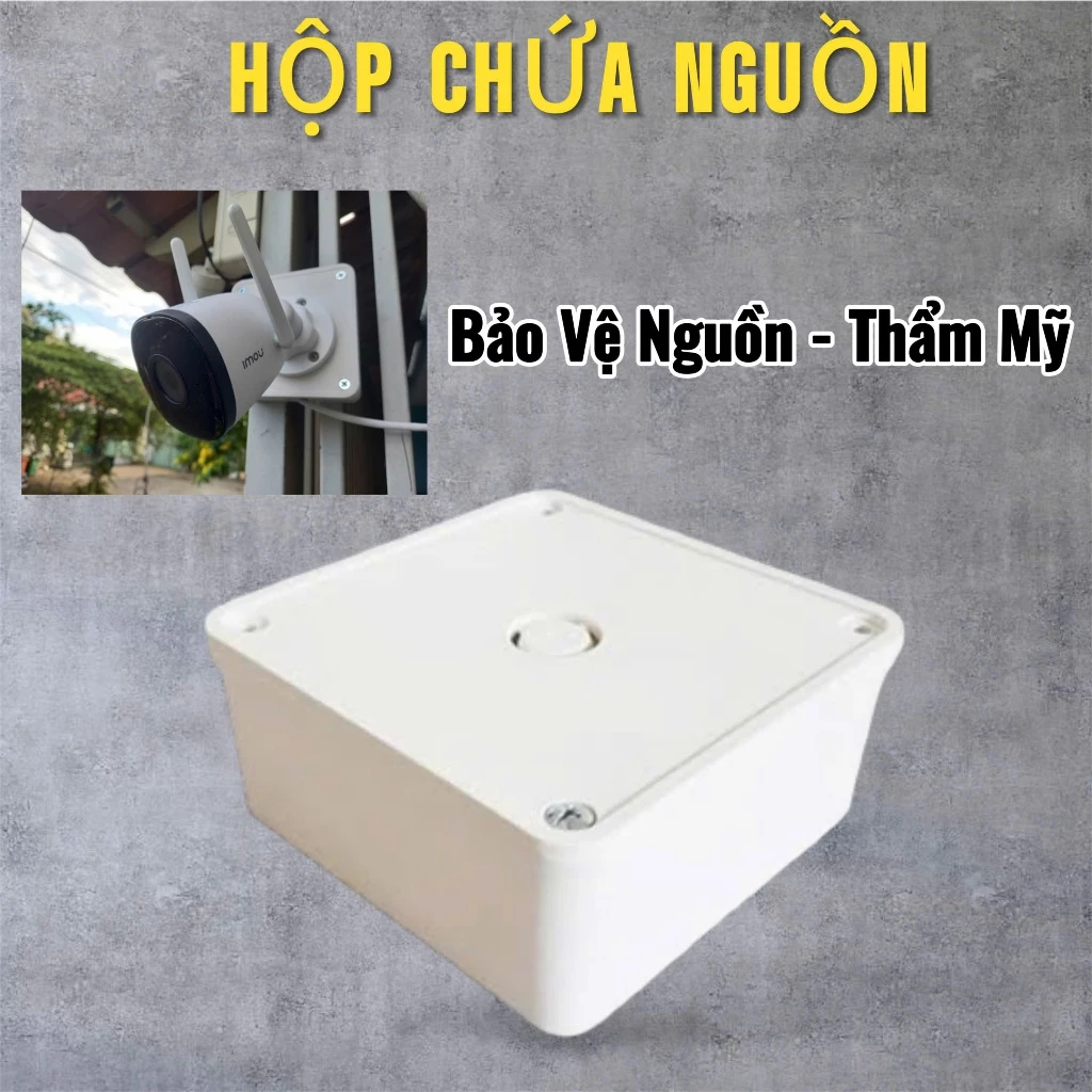 Hộp Kỹ Thuật Camera Chuyên Dụng Cho Camera Ngoài Trời,Kèm phân loại Phích Cắm Cái/Phích Cắm Đực
