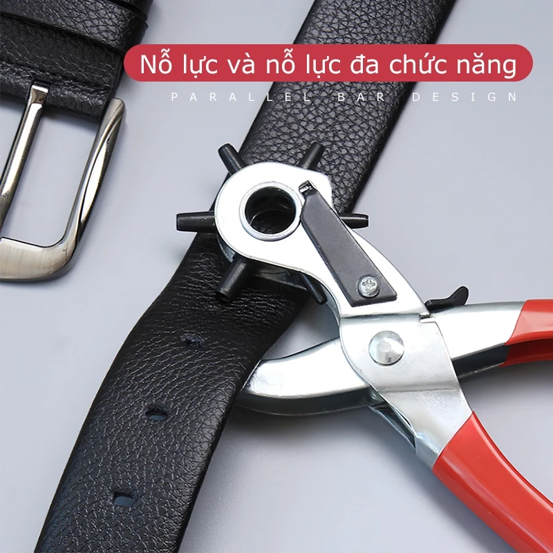 [HCM]Kìm bấm lỗ dây nịt dây da dây đồng hồ (đỏ) giá tốt và chất lượng tốt hiệu suất cao bền bỉ EUNIO