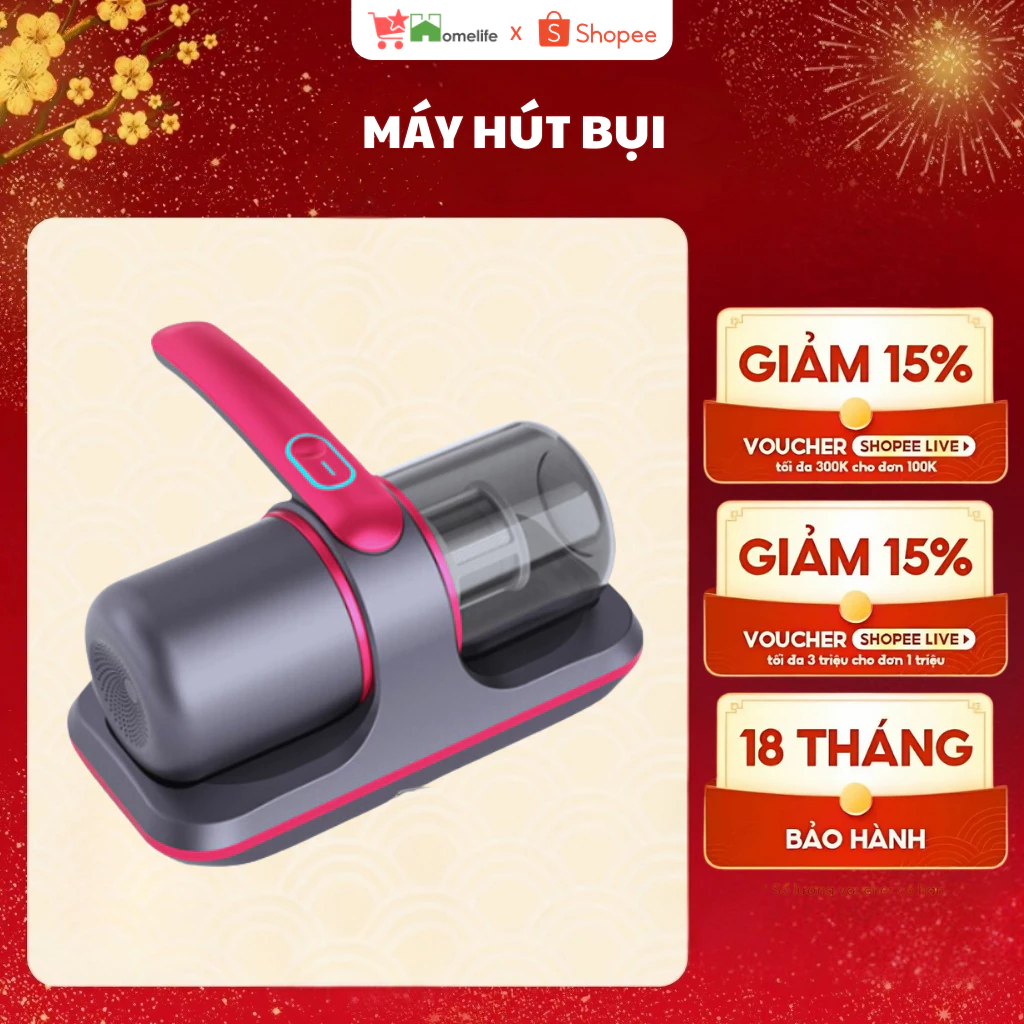 Máy Hút Bụi Cầm Tay Không Dây, Hút Bụi Sofa, Giường, Nệm Diệt Khuẩn Bằng Tia UV - MHN03