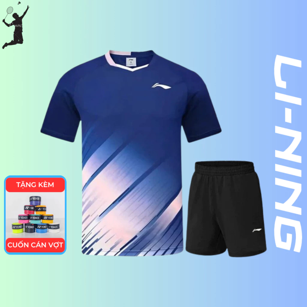 Áo thể thao cầu lông,bộ thể thao cầu lông, bộ cầu lông mẫu mới.