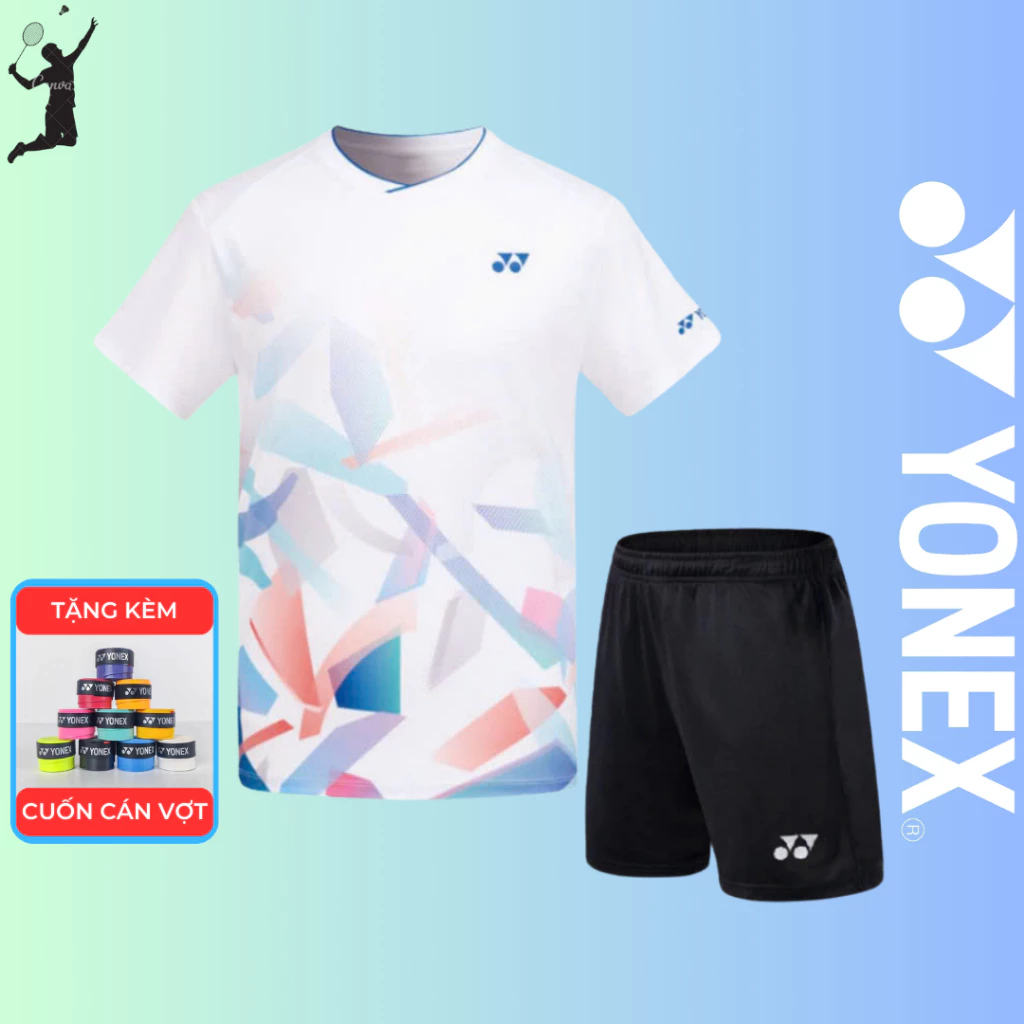 Áo Cầu Lông,Quần cầu lông Yonex,Vải mát, thoáng khí, co dãn 4 chiều.