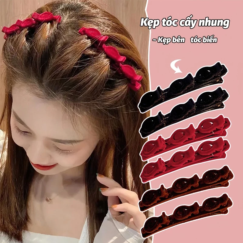 Kẹp tóc tết 9cm kẹp tóc mái dễ thương cho năm mới phù hợp cho bé gái - EUNIO