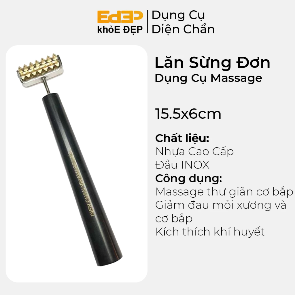 Lăn đồng trung - dụng cụ massage mặt, mát xa cổ vai gáy, xã stress, lưu thông khí huyết, giảm mệt mỏi...