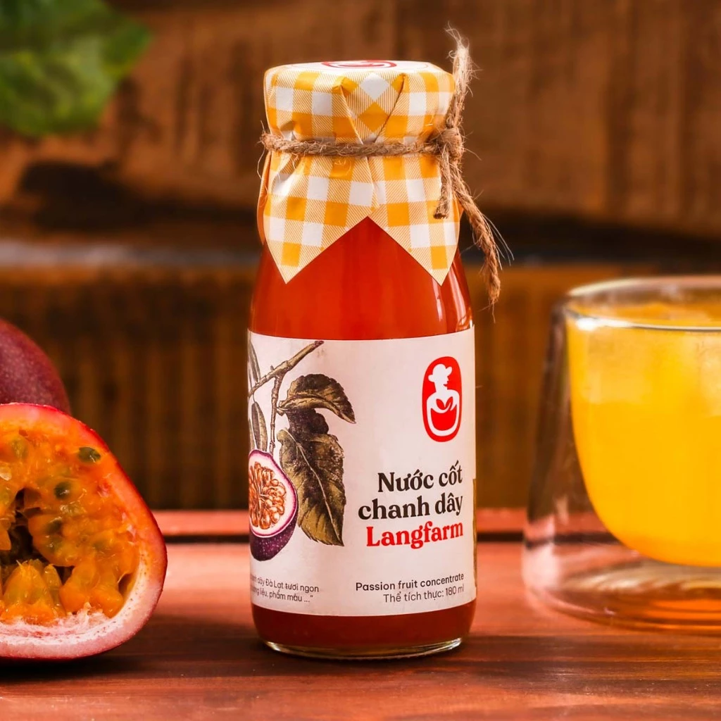 Nước cốt chanh dây đặc sản Dâu Farm x Langfarm