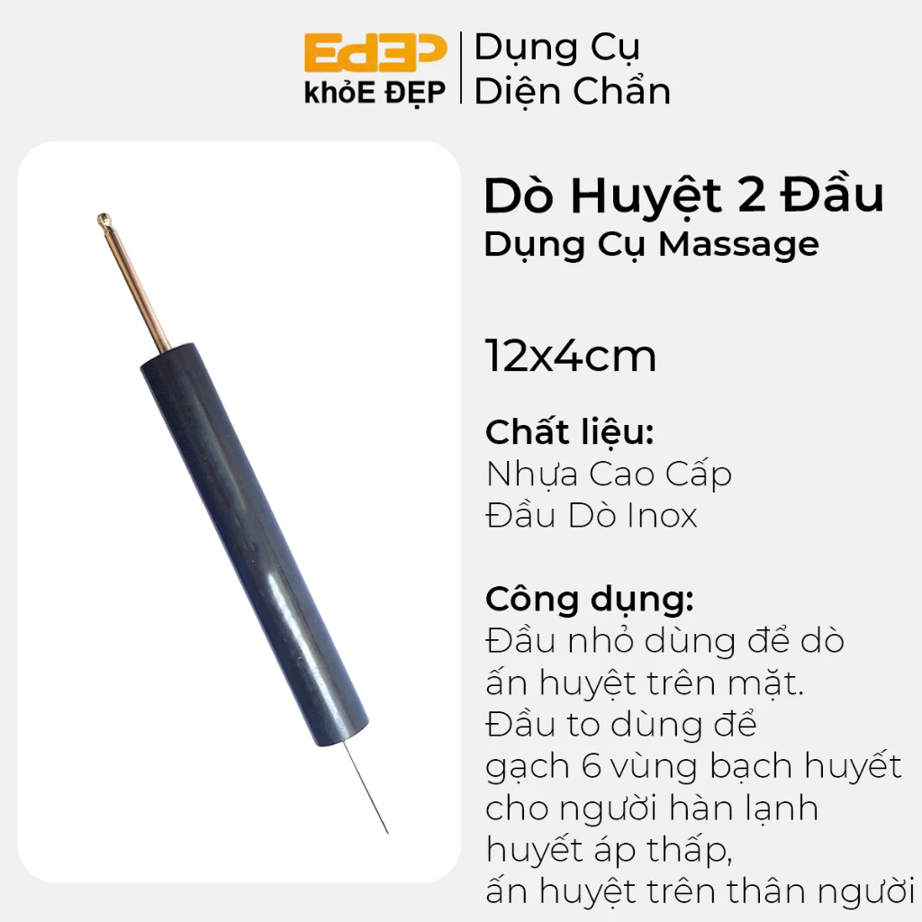 Cây Dò huyệt 2 đầu (cây nhất dương chỉ) - Dụng cụ diện chẩn chính hãng Hồ Chí Minh, diện chẩn loại 1, diện chẩn giá tốt