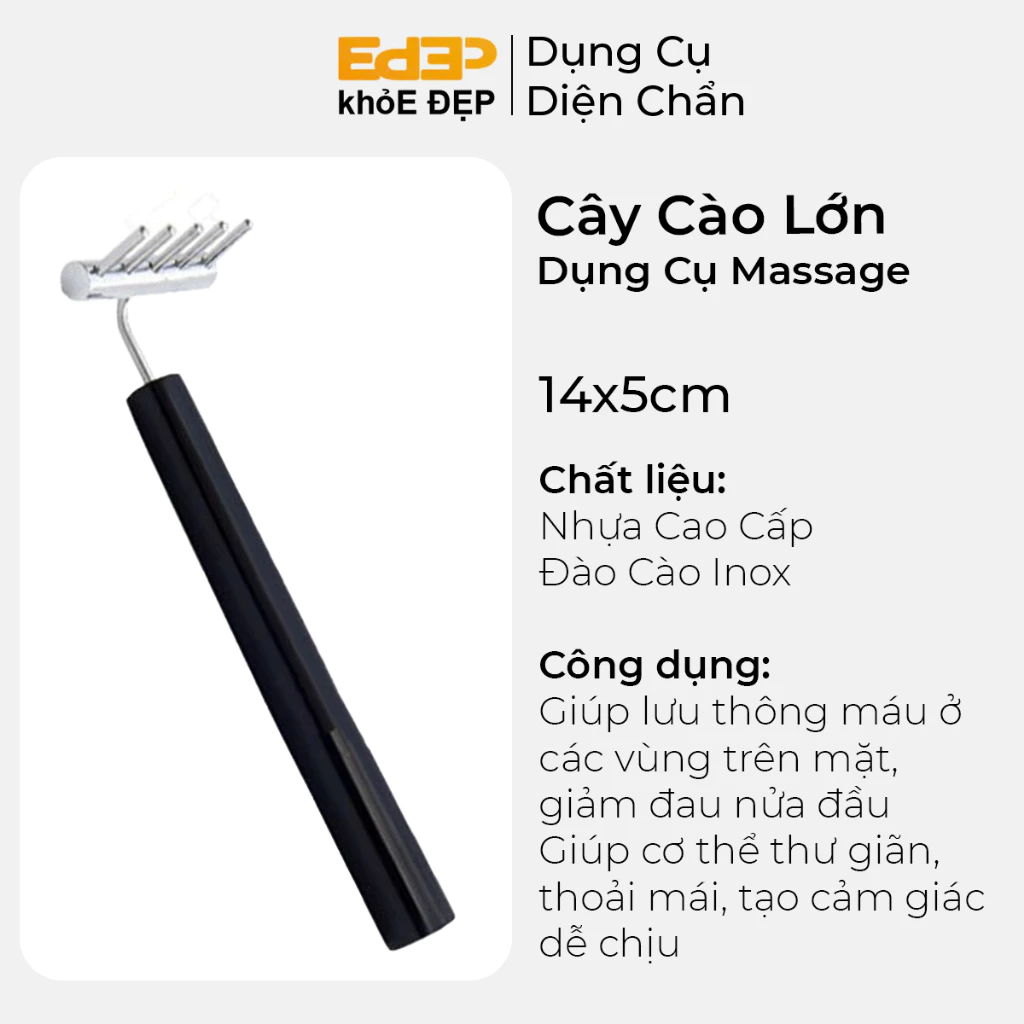 Cây Cào Lớn Chải Đầu Tóc Massage - Dụng Cụ Diện Chẩn chính hãng giá tốt (massage đầu, huyệt, thư giãn)