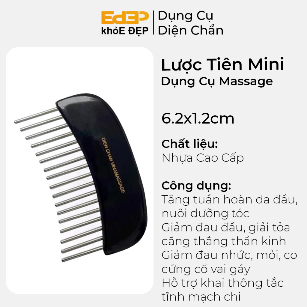 Lược Tiên Mini Dụng Cụ Diện Chẩn ( Lược Chải Tóc Cải Thiện Rụng Tóc Kích Thích Mọc Tóc Massage Da Đầu )