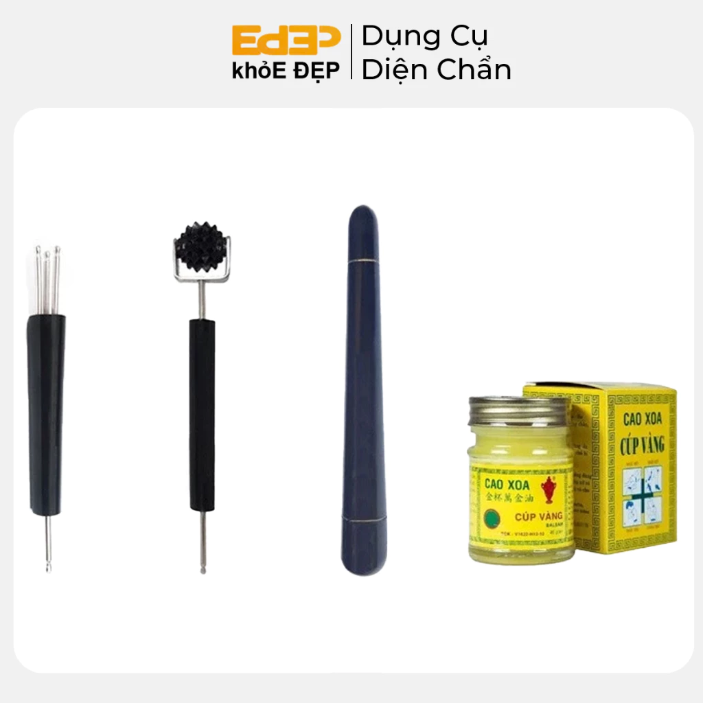 Bộ Dụng Cụ Diện Chẩn Dạ Dày - 4 Món (Sao Chổi, Dò Cầu, Chày Đâm Tiêu, Cao Xoa)