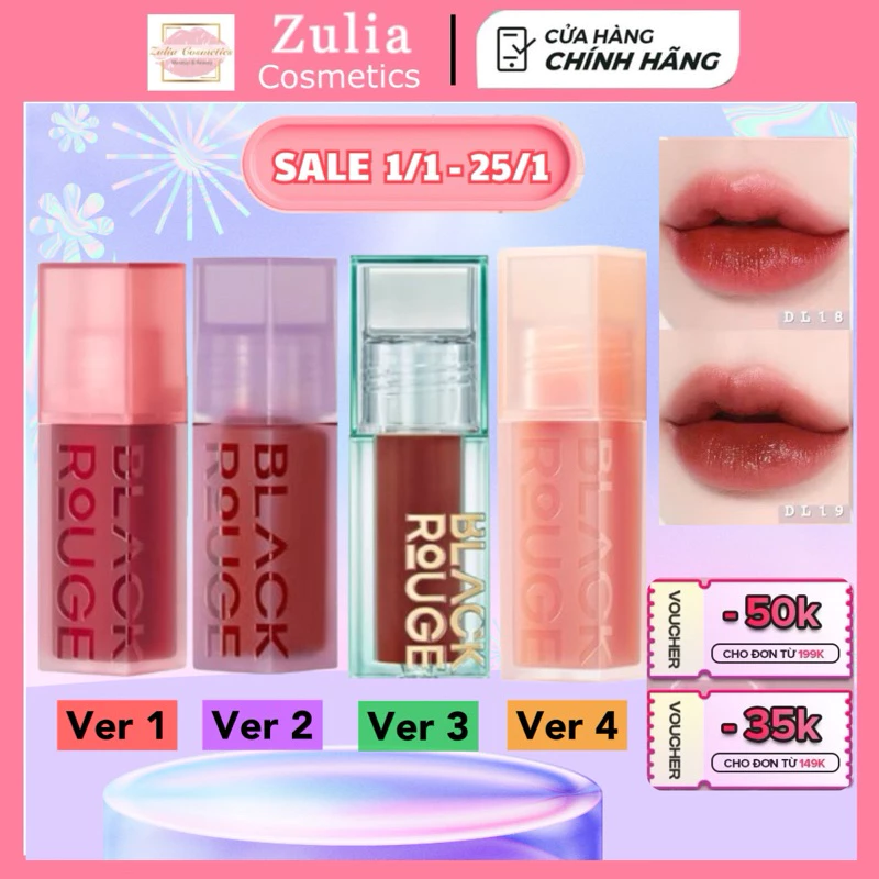 [FREE SHIP] Son Black Rouge Double Layer Over Velvet NEW 2022