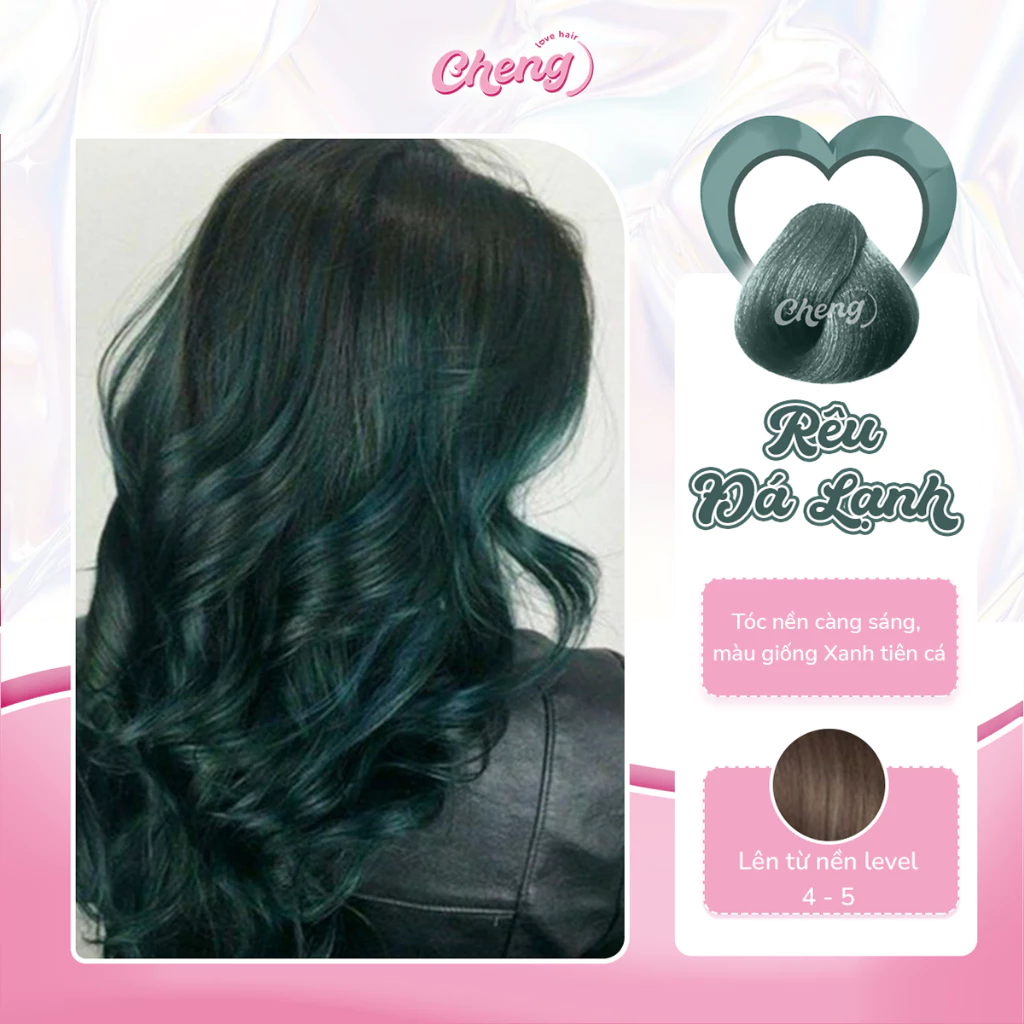 Thuốc Nhuộm Tóc Màu RÊU ĐÁ LẠNH Không Tẩy | Chenglovehair, Chenglovehairs