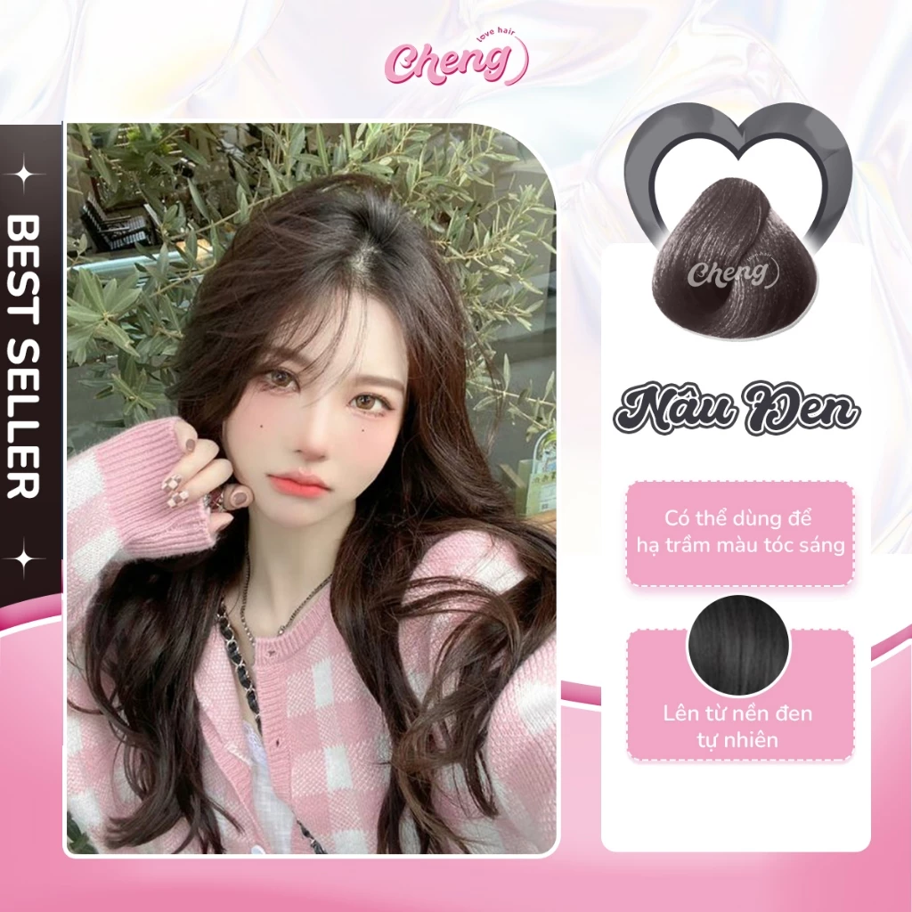 Thuốc Nhuộm Tóc Màu NÂU ĐEN Không Tẩy | Chenglovehair, Chenglovehairs