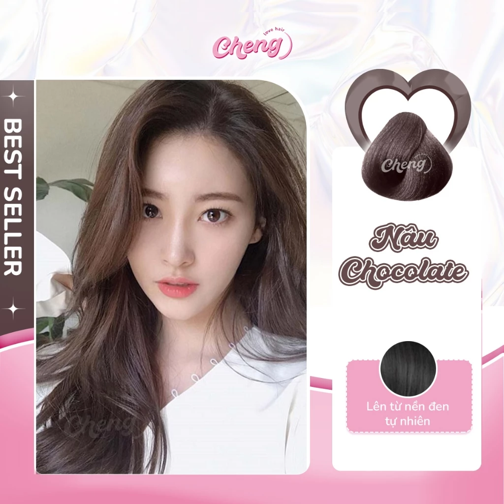 Thuốc Nhuộm Tóc Màu NÂU SOCOLA - NÂU CHOCOLATE - NÂU MOCHA Không Tẩy | Chenglovehair, Chenglovehairs