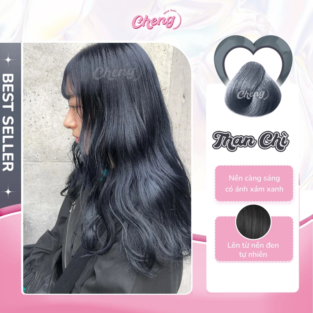 Thuốc Nhuộm Tóc Màu THAN CHÌ Không Tẩy | Chenglovehair, Chenglovehairs