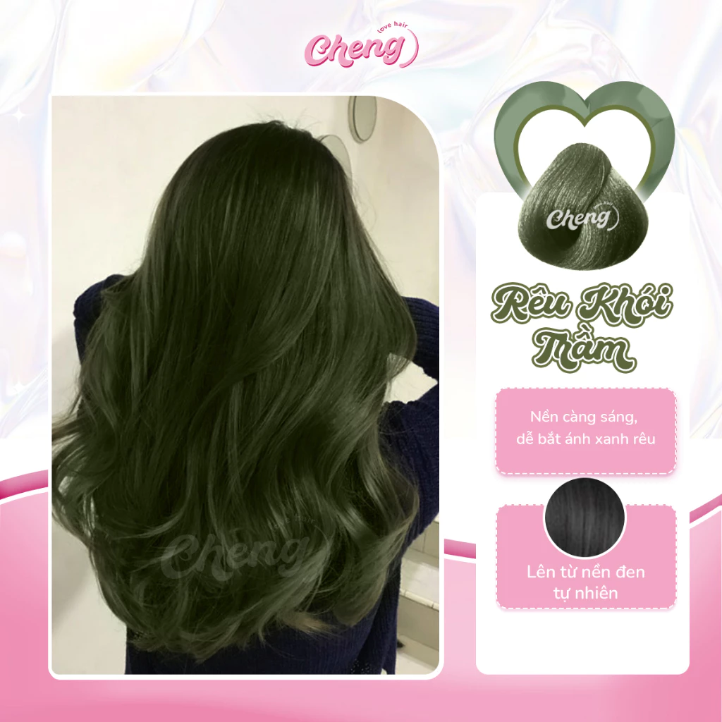Thuốc Nhuộm Tóc RÊU KHÓI TRẦM Không Tẩy | Chenglovehairs, Chenglovehair
