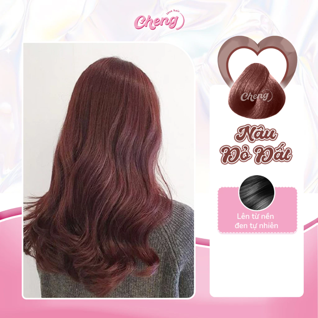 Thuốc Nhuộm Tóc Màu NÂU ĐỎ ĐẤT Không Tẩy | Chenglovehairs, Chenglovehair, Chengloveshair