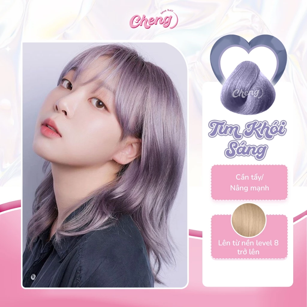 Thuốc Nhuộm Tóc TÍM KHÓI SÁNG | Chenglovehair, Chenglovehairs