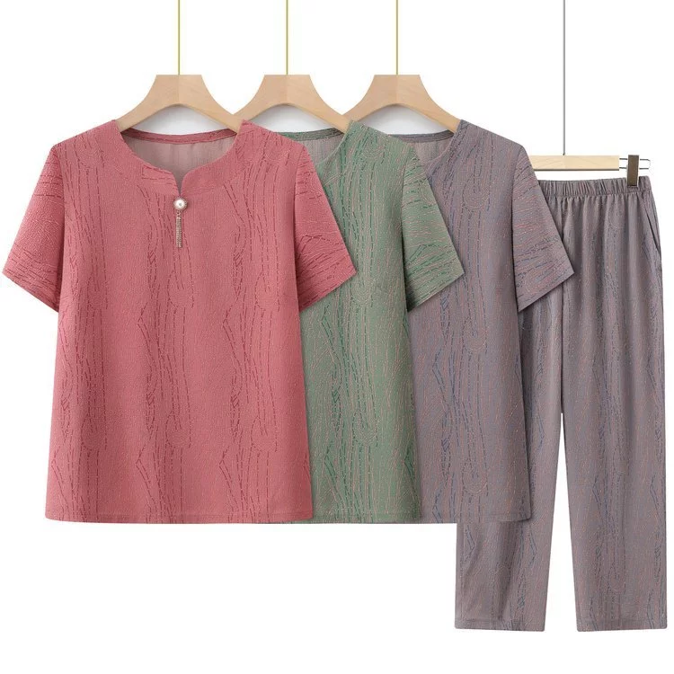 Top ️ Bộ quần áo trung niên Nữ QE456 Women