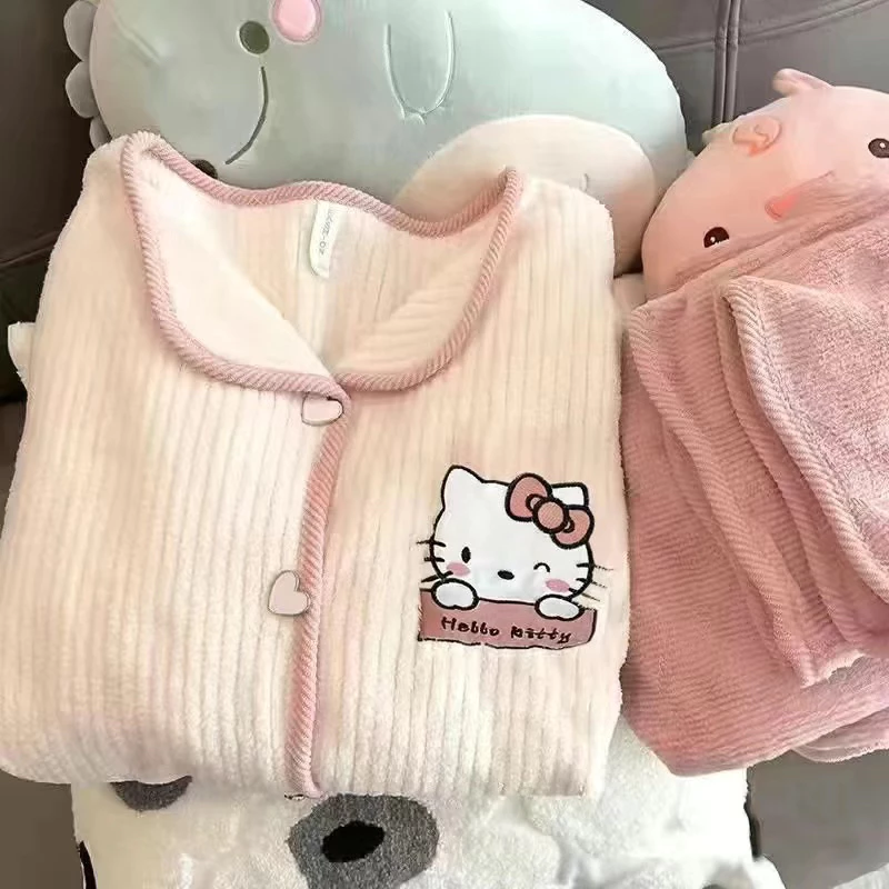 𝐘𝐮𝐫𝐢.𝐬𝐭𝐨𝐫𝐞•Bộ Ngủ Lót Lông Mỏng Hoạ Tiết Cute Siêu Ấm