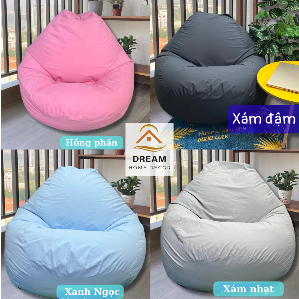 Size S- Ghế Lười Hạt Xốp Chất Kate Hàn Cao Cấp Nhiều Màu Sắc Thư Giãn Êm Ái có Hỏa Tốc-size S