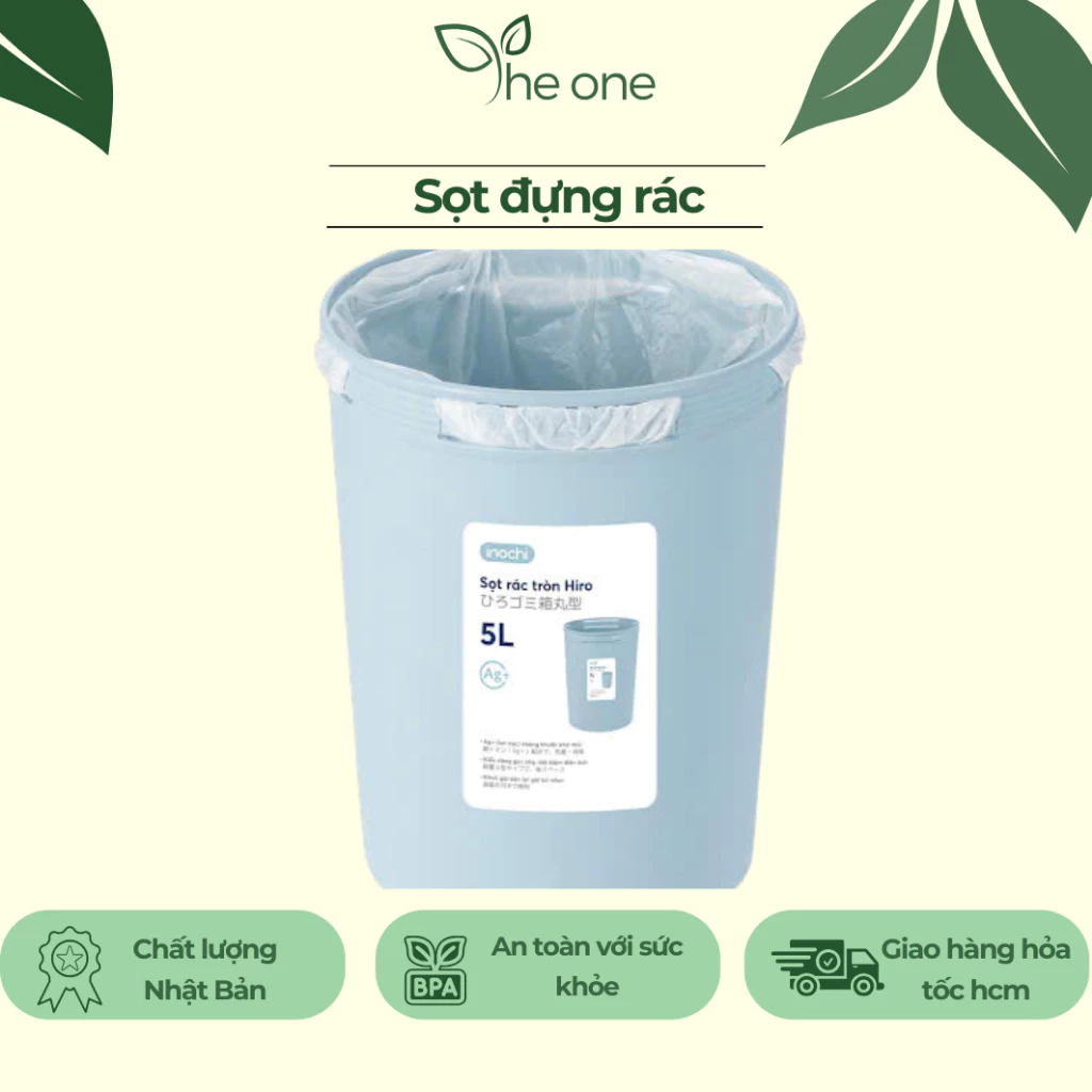 Sọt rác nhựa INOCHI dung tích 5L, 10L, 15L. Nhựa Pp bền màu, thiết kế gọn gàng, hiện đại, cao cấp