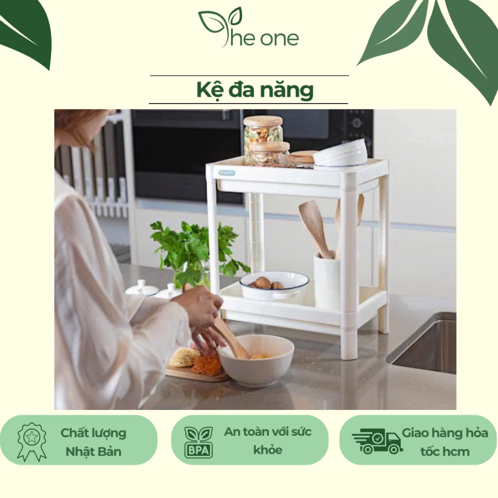 Kệ đa năng 2 3 4 tầng inochi. Thiết kế nhỏ gọn, dễ lắp ráp, chịu lực tốt, kệ đựng mỹ phẩm cao cấp