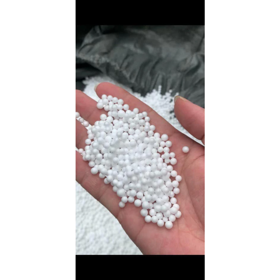 Hạt xốp trắng, hạt xốp ghế lười 1kg, hạt xốp trắng chuyên nhồi gối lười, đỡ cổ, trang trí noel, Handmade.....