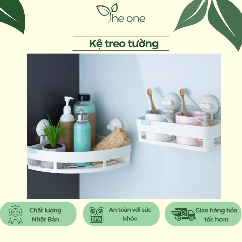 Kệ treo nhà tắm inochi, kệ treo góc nhà tắm, kệ để đồ nhà tắm không cần khoan đục